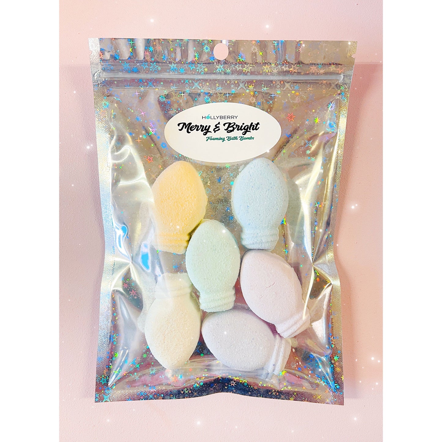 Merry & Bright Mini Foaming Bath Bombs