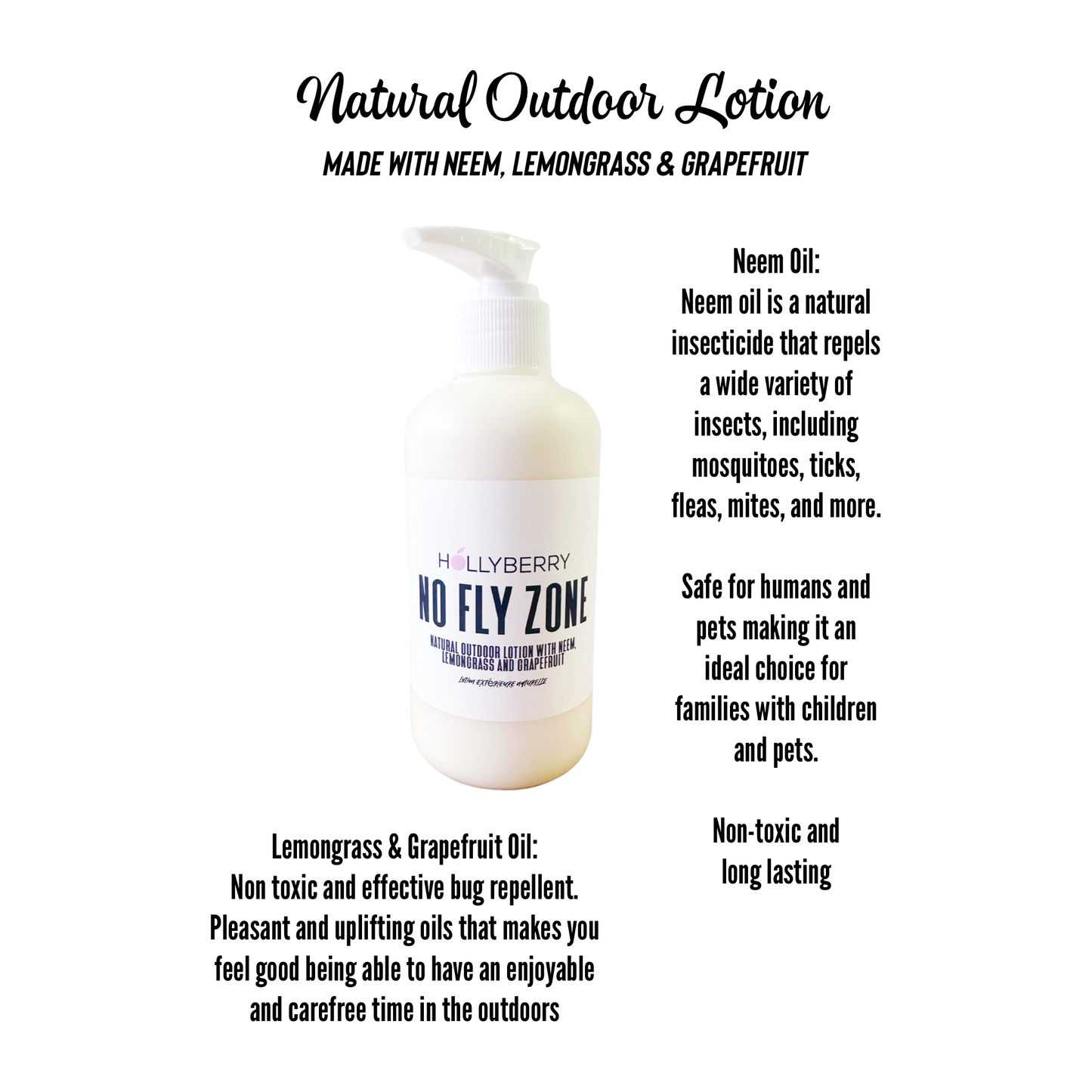 No Fly Zone - Natural Outdoor Lotion