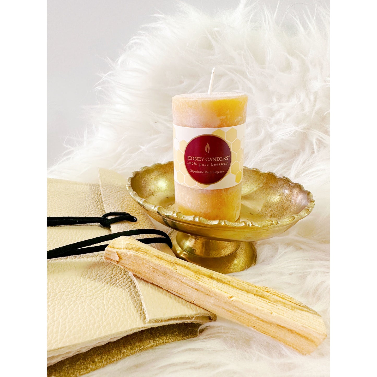 Beeswax Pillar Candle 3"