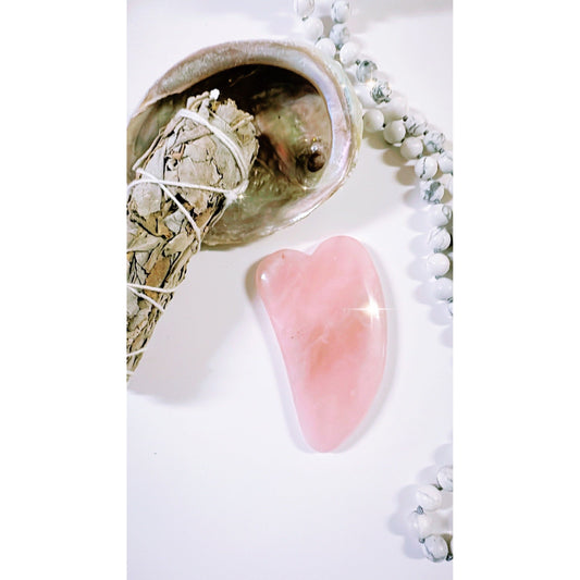 Gua Sha Massage Tool - Rose Quartz