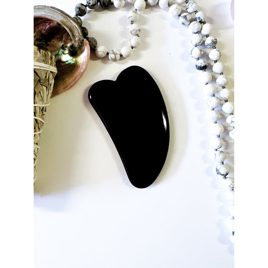 Gua Sha Massage Tool - Black Obsidian