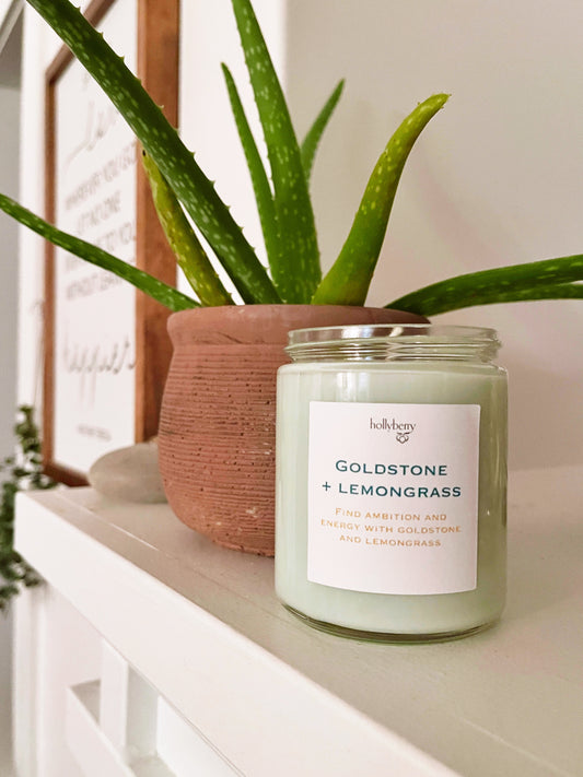 Lemongrass & Goldstone All Natural Candle