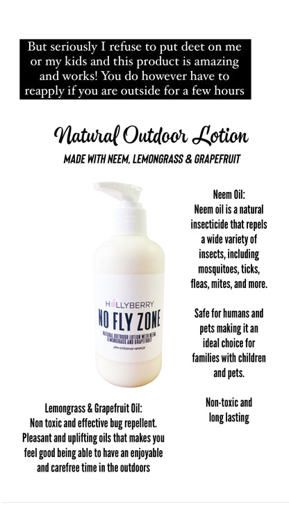 No Fly Zone - Natural Outdoor Lotion